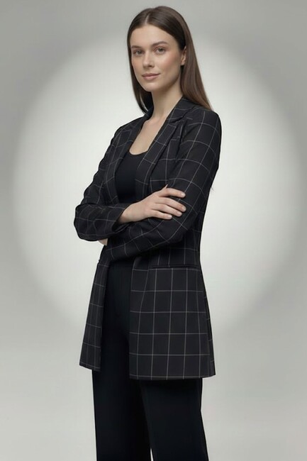 Kadın Ceket 19090800 Siyah - Thumbnail