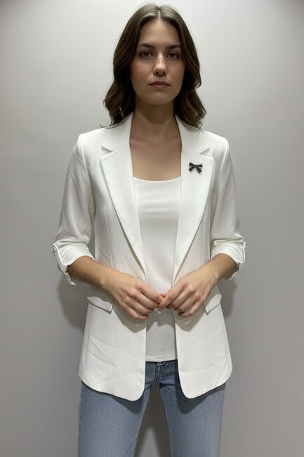 Kadın Ceket 19090845 Beyaz (1)