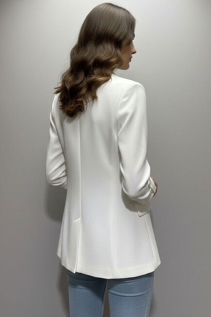 Kadın Ceket 19090845 Beyaz - Thumbnail
