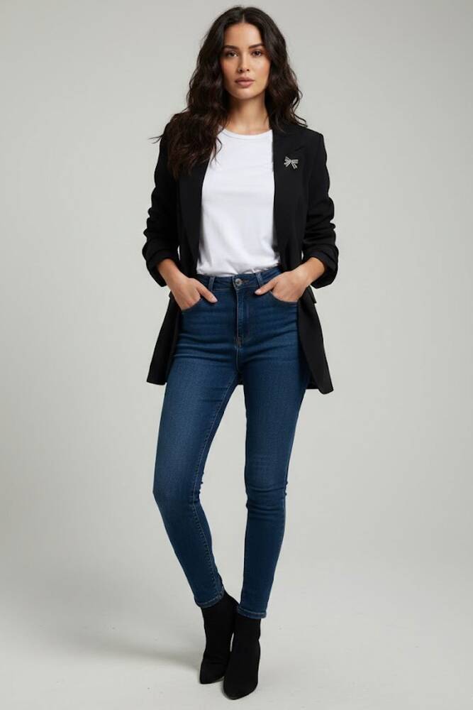 Kadın Ceket 19090845 Siyah 