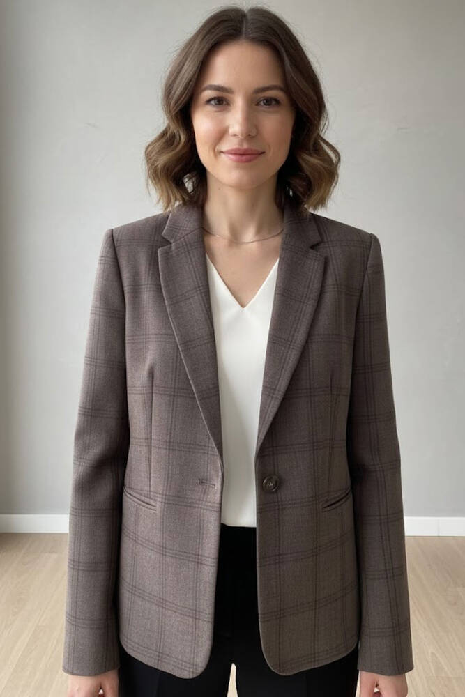 Kadın Ceket 19090869 Kahve 