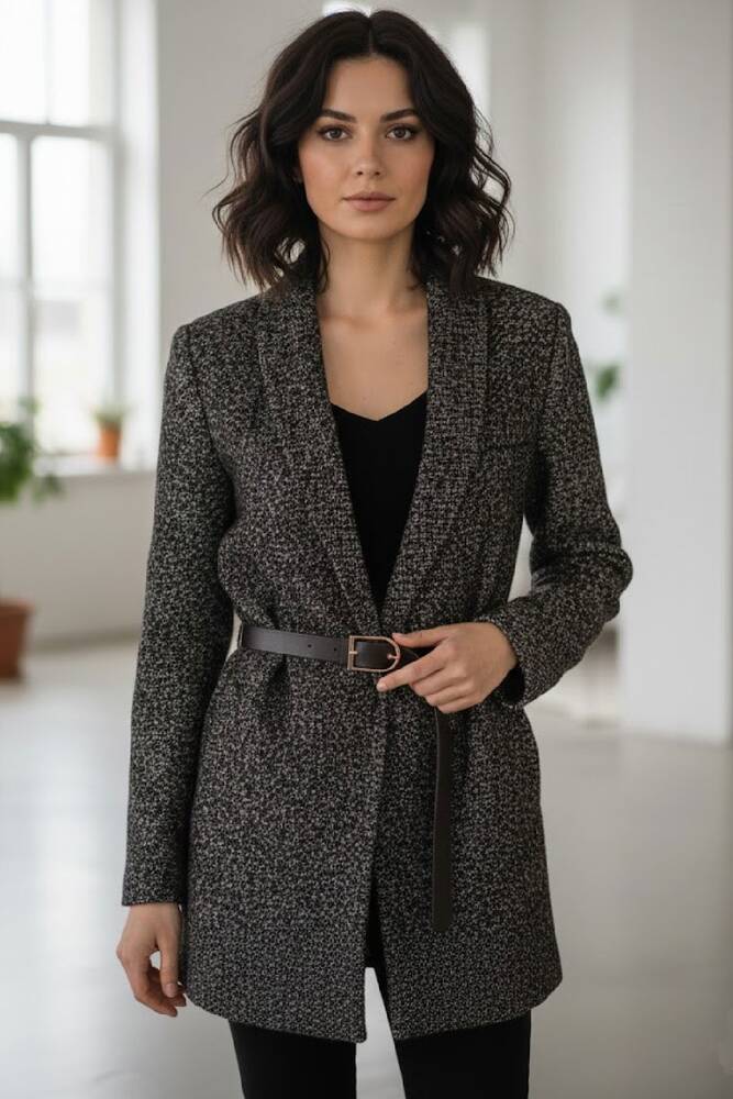 Kadın Ceket 19090883 Kahve 