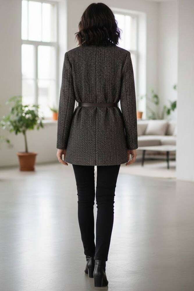 Kadın Ceket 19090883 Kahve 