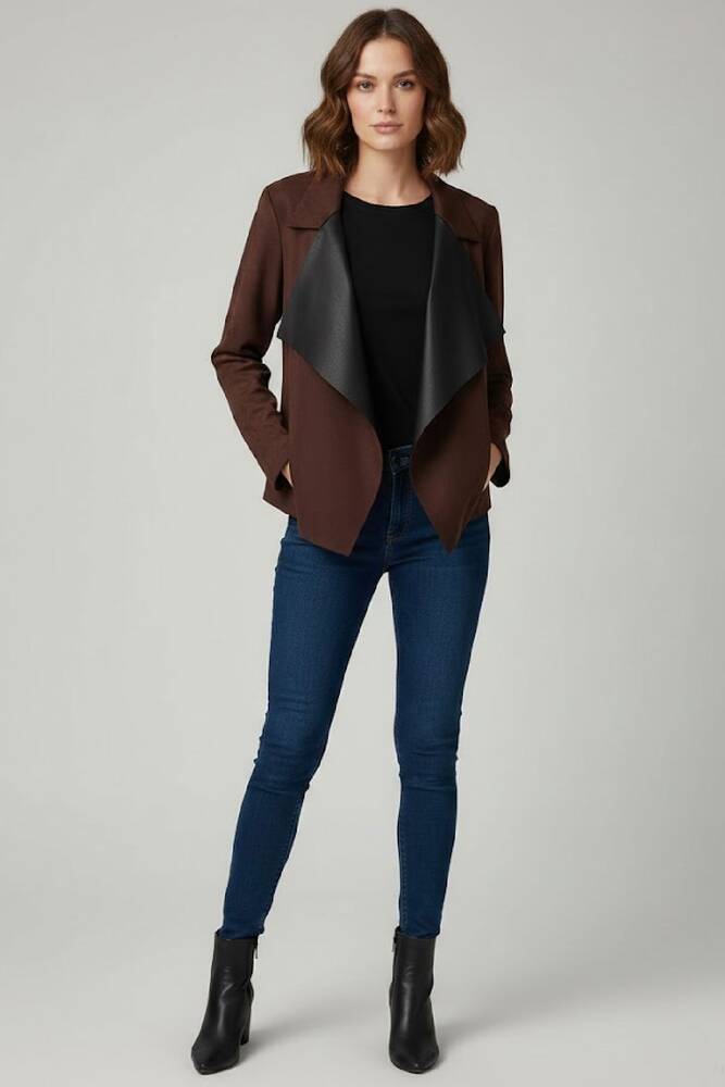 Kadın Ceket 19090884 Kahve 