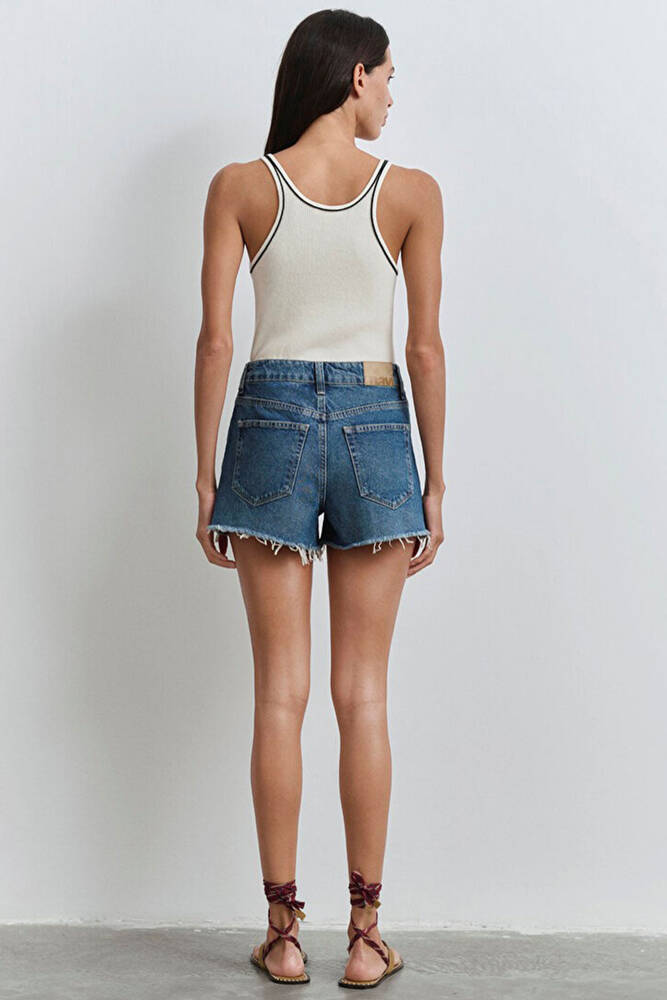 Kadın Cherry 90's Denim Şort 1410022-89732 Mavi 