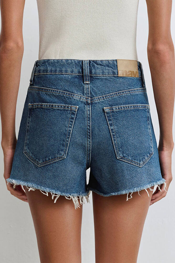 Kadın Cherry 90's Denim Şort 1410022-89732 Mavi 