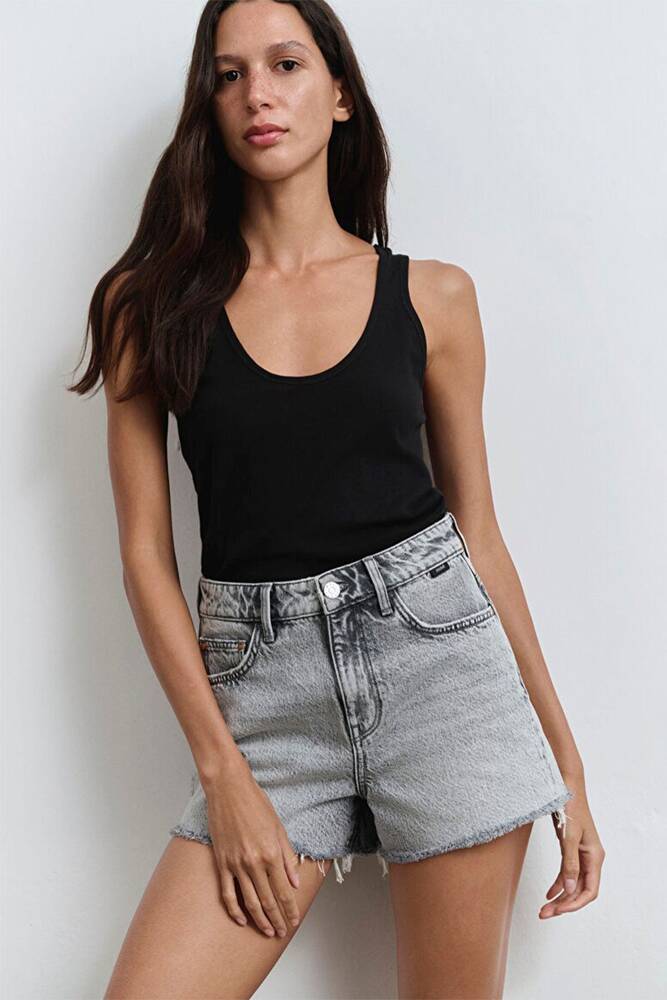 Kadın Cherry Lt 90's Jean Şort 1410022-89734 Gri 