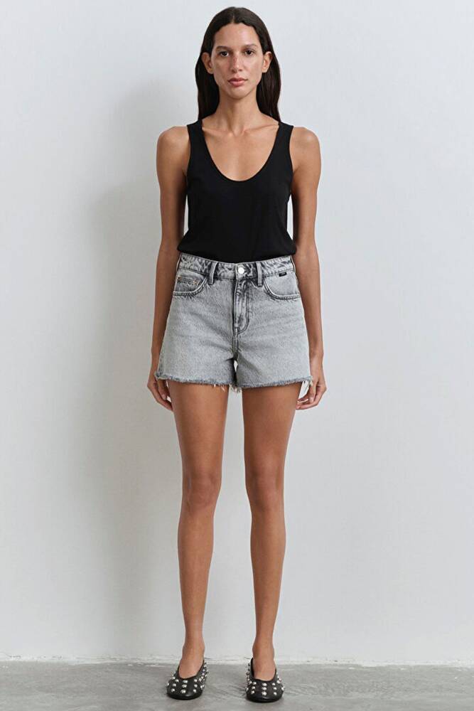 Kadın Cherry Lt 90's Jean Şort 1410022-89734 Gri 