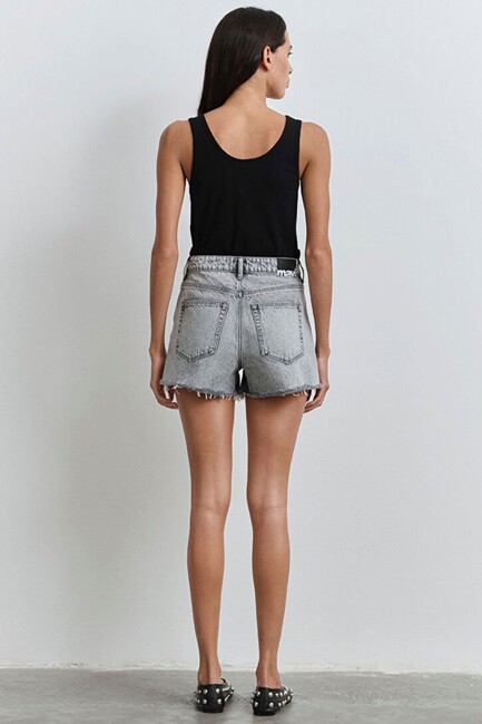 Kadın Cherry Lt 90's Jean Şort 1410022-89734 Gri - Thumbnail