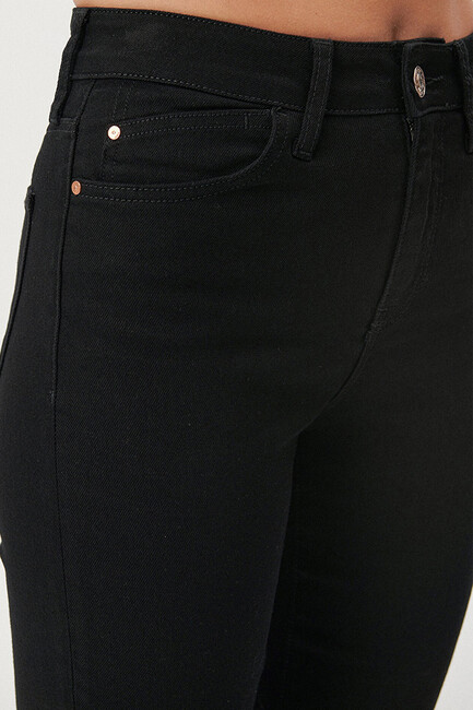 Kadın Cindy 90's Jean Pantolon 100277-82292 Siyah - Thumbnail