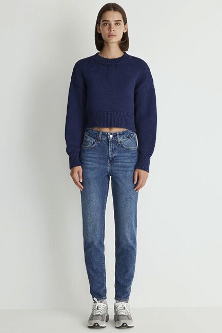 Kadın Cındy Classic Jean Pantolon 100277-87925 Mavi - Thumbnail