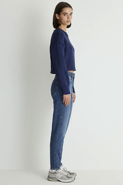 Kadın Cındy Classic Jean Pantolon 100277-87925 Mavi - Thumbnail