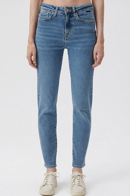 Kadın Cindy Gold Shape Jean Pantolon 100277-33555 Mavi (2)