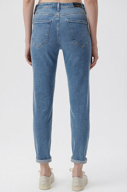 Kadın Cindy Gold Shape Jean Pantolon 100277-33555 Mavi (3)