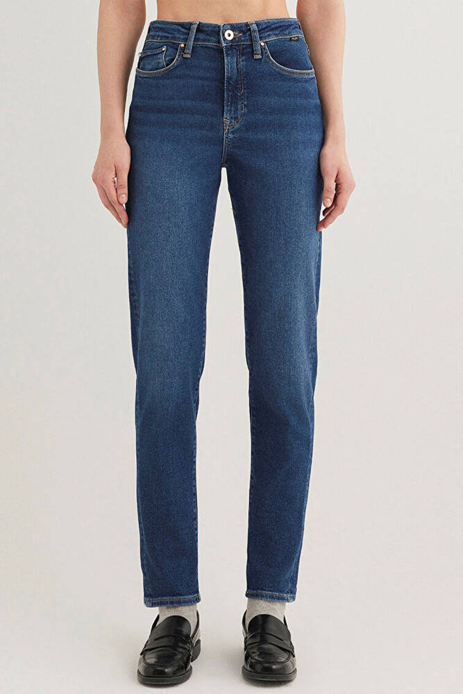 Kadın Cindy Gold Shape Jean Pantolon 100277-33687 Mavi 