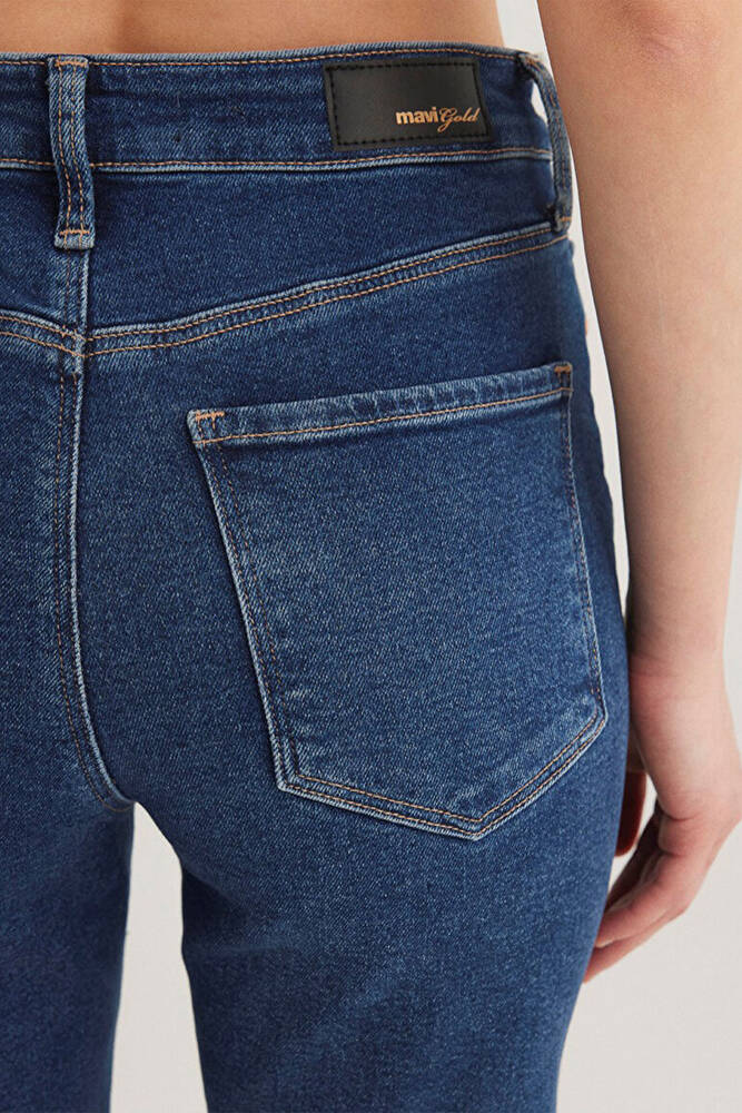 Kadın Cindy Gold Shape Jean Pantolon 100277-33687 Mavi 