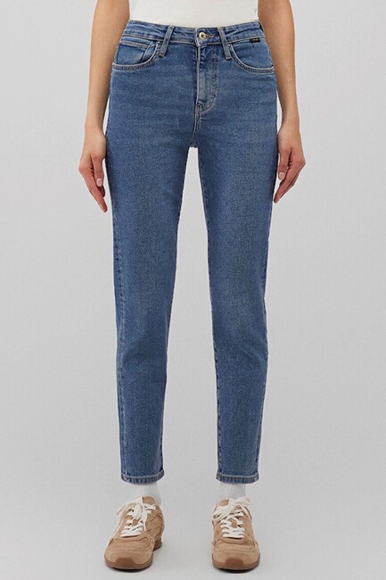 Kadın Cindy Gold Shape Jean Pantolon 100277-87897 Mavi (3)