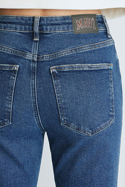 Kadın Cindy Kolej Jean Pantolon 100277-85272 Mavi - Thumbnail