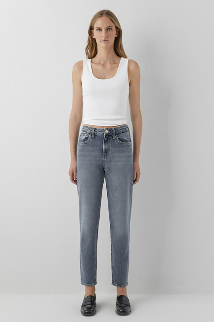 Kadın Cındy Premium Blue Jean Pantolon 100277-A3809 Mavi (2)