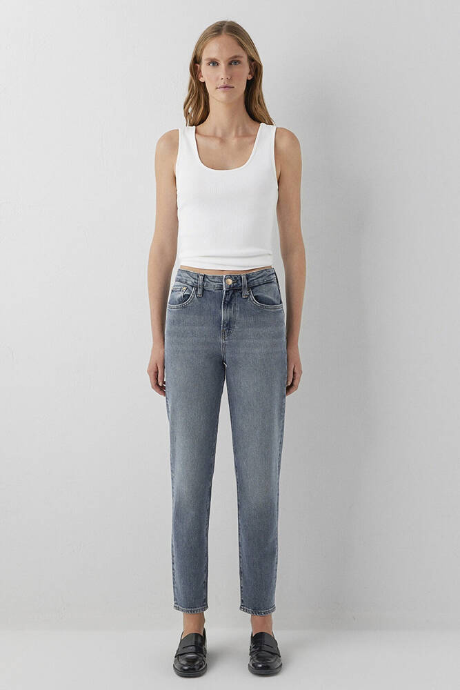 Kadın Cındy Premium Blue Jean Pantolon 100277-A3809 Mavi - 3