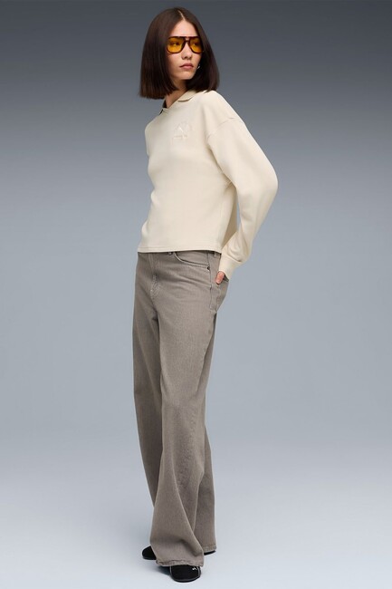 Kadın Class Comfort Polo Sweat 688133-87 Ekru (3)