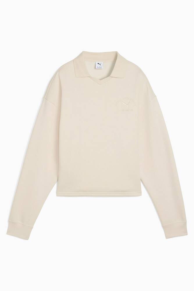 Kadın Class Comfort Polo Sweat 688133-87 Ekru 