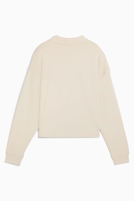 Kadın Class Comfort Polo Sweat 688133-87 Ekru - Thumbnail