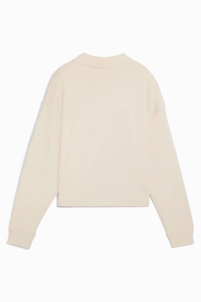 Kadın Class Comfort Polo Sweat 688133-87 Ekru 