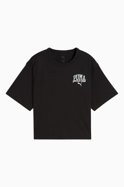 Kadın Class Relaxed Crop Tişört 685030-01 Siyah - Thumbnail