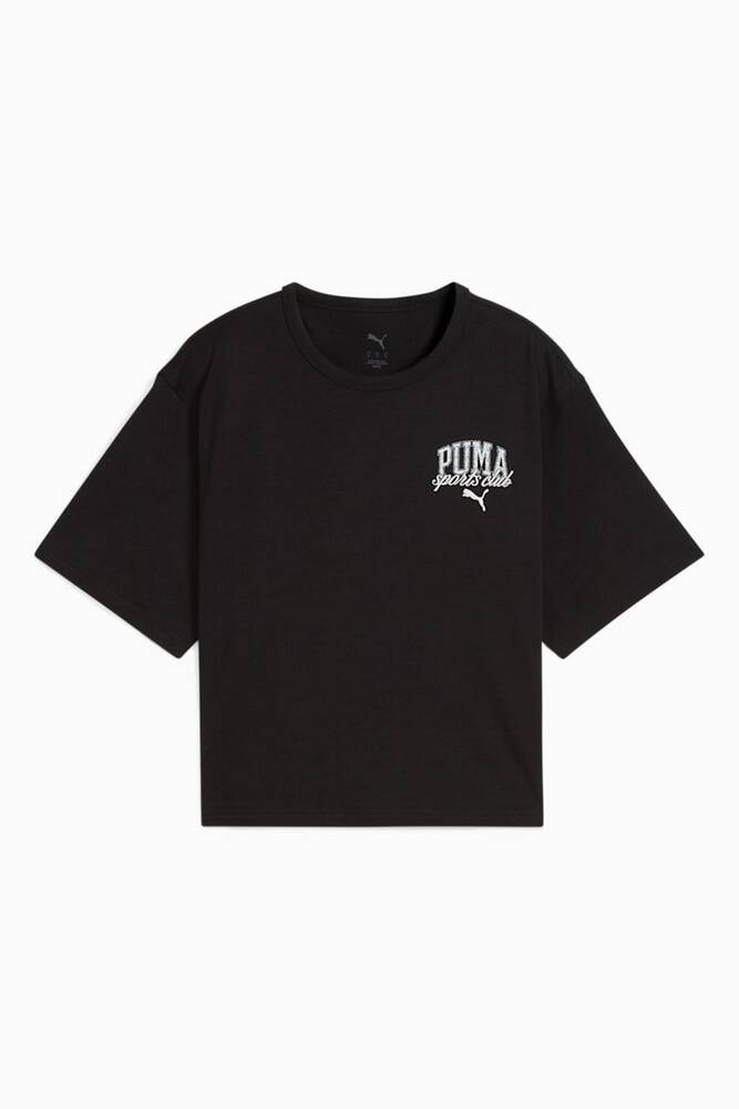 Kadın Class Relaxed Crop Tişört 685030-01 Siyah 