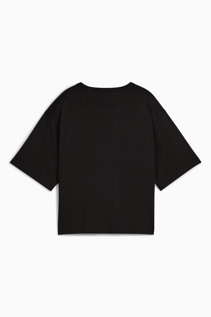 Kadın Class Relaxed Crop Tişört 685030-01 Siyah - Thumbnail