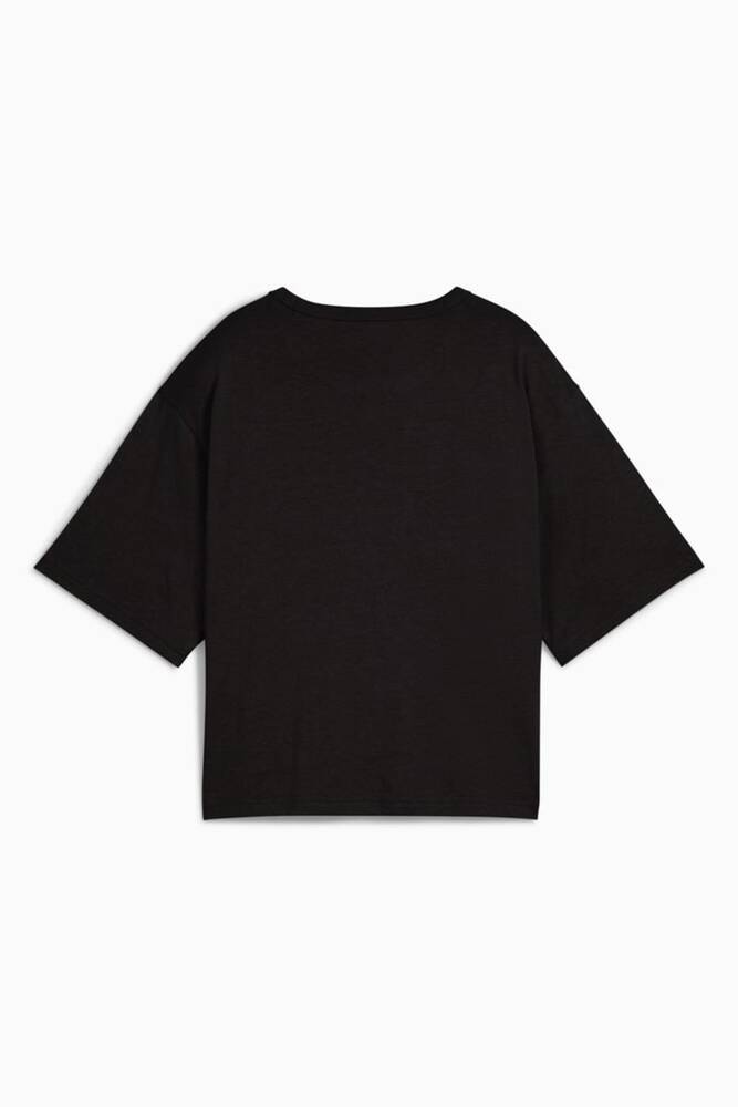 Kadın Class Relaxed Crop Tişört 685030-01 Siyah 