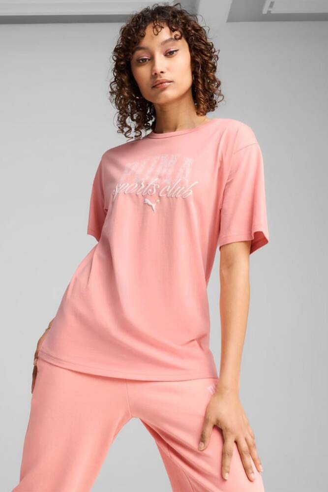 Kadın Class Relaxed Tişört 685031-18 Pembe 