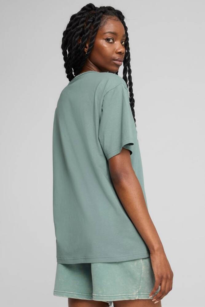 Kadın Class Relaxed Tişört 685031-30 Yeşil 