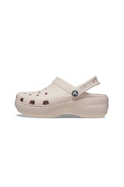 Kadın Classic Platform Clog Terlik 206750_6UR Ekru - Thumbnail