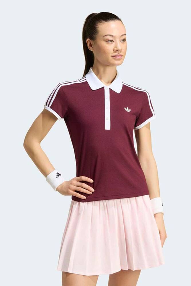 Kadın Classics Polo Tişört KY8891 Bordo 