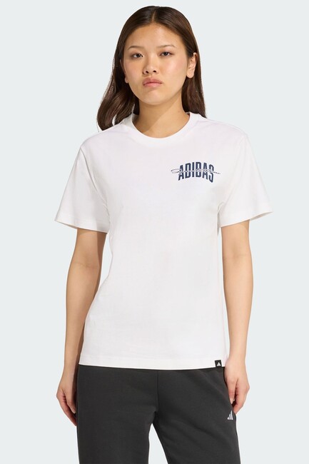 Kadın Colleg Tişört JV8545 Beyaz (1)