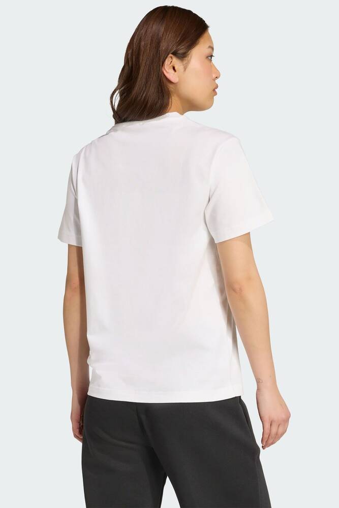 Kadın Colleg Tişört JV8545 Beyaz 