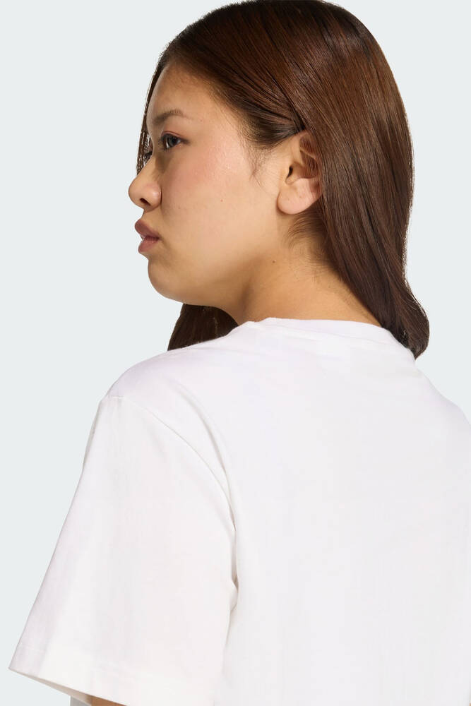 Kadın Colleg Tişört JV8545 Beyaz 