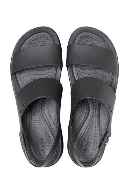 Kadın Crocs Brooklyn Low Wedge Terlik 206453_060 Siyah - Thumbnail