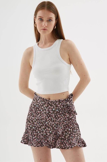 Kadın Crop Atlet 25Y0033K1 Beyaz (2)