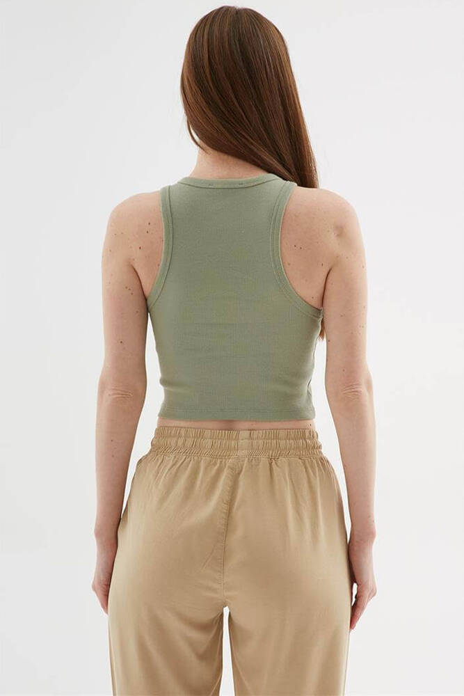 Kadın Crop Atlet 25Y0033K1 Haki 