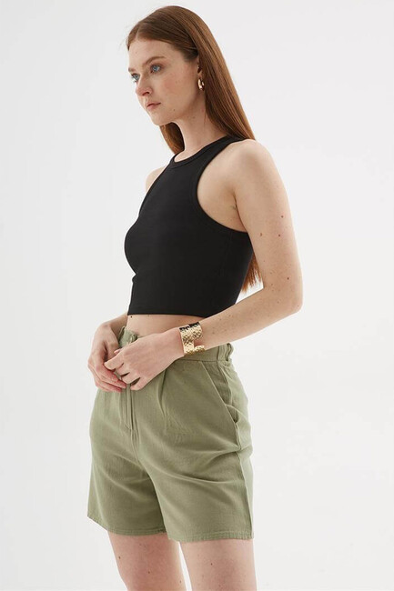 Kadın Crop Atlet 25Y0033K1 Siyah (3)