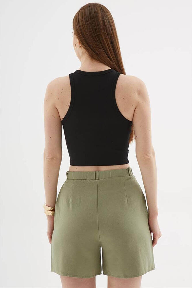 Kadın Crop Atlet 25Y0033K1 Siyah 