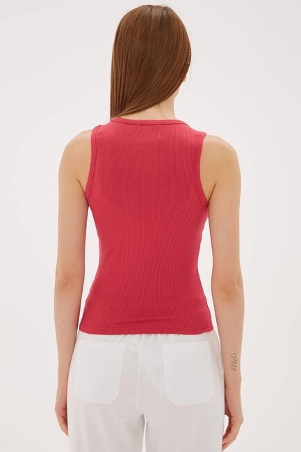 Kadın Crop Atlet 25Y0479K1 Mercan - Thumbnail