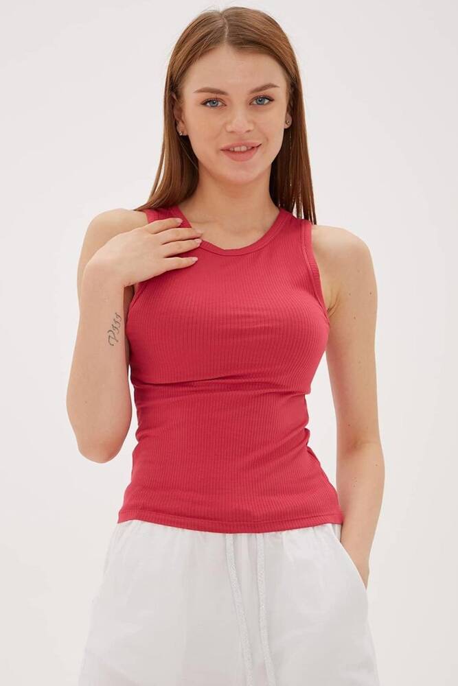 Kadın Crop Atlet 25Y0479K1 Mercan 