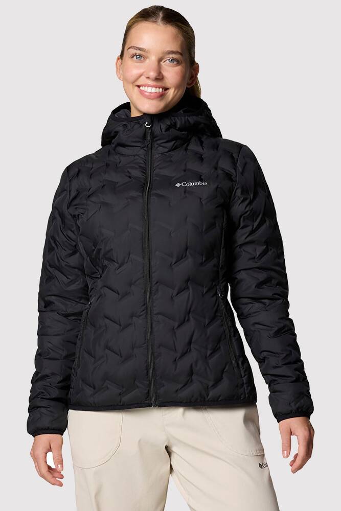 Kadın Delta Ridge II Down Kapüşonlu Kaz Tüyü Mont WK2769_010 Siyah 