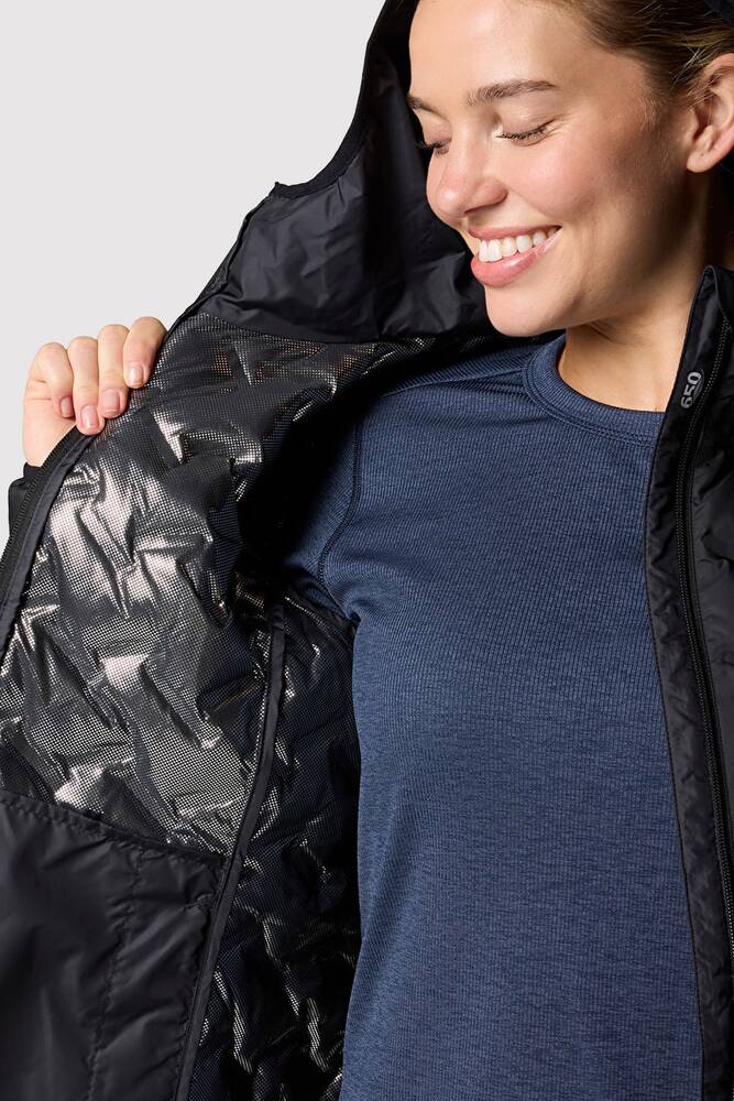 Kadın Delta Ridge II Down Kapüşonlu Kaz Tüyü Mont WK2769_010 Siyah 