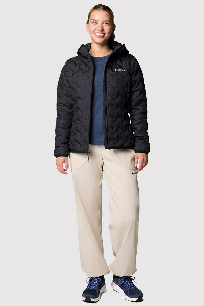 Kadın Delta Ridge II Down Kapüşonlu Kaz Tüyü Mont WK2769_010 Siyah 