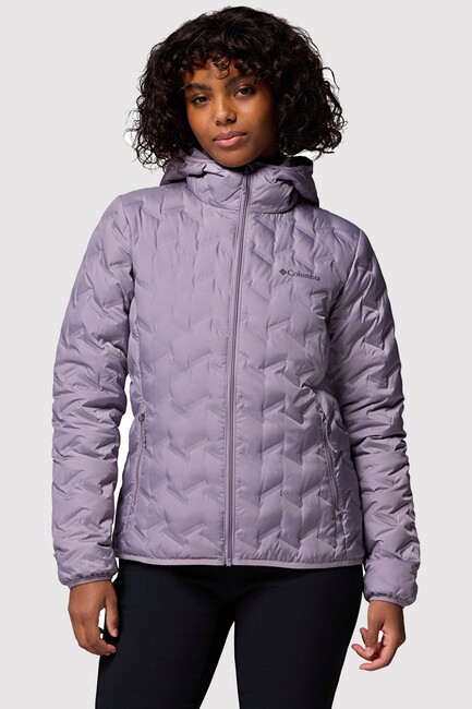 Kadın Delta Ridge II Down Kapüşonlu Kaz Tüyü Mont WK2769_554 Mor (1)